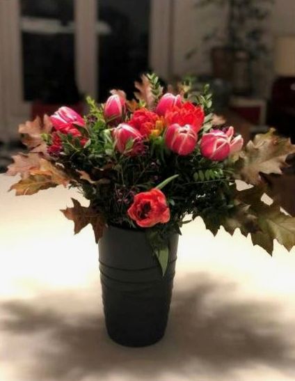 Romantic bouquet — close-up view