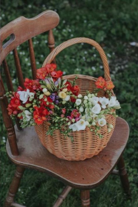Romantic bouquet on table